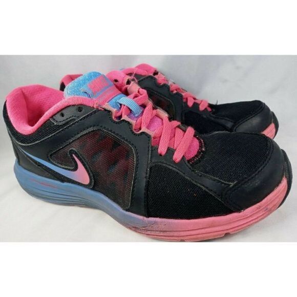 NIKE Dual Fusion ST 3 Women's Black/Pink/Blue Running Shoe Size 7 669750-003. - Picture 10 of 12